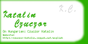 katalin czuczor business card